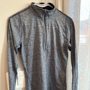 Nike Running Heather Blue Long Sleeve Dri-Fit Half-Zip Sweater XS